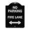 Signmission No Parking Fire Lane W/ Bidirectional Arrow Heavy-Gauge Aluminum Sign, 24" x 18", BS-1824-23738 A-DES-BS-1824-23738 - alternate 1